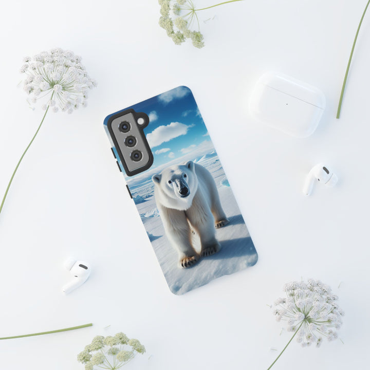 Polar Bear Tough Phone Case - Durable Protector with Arctic Design