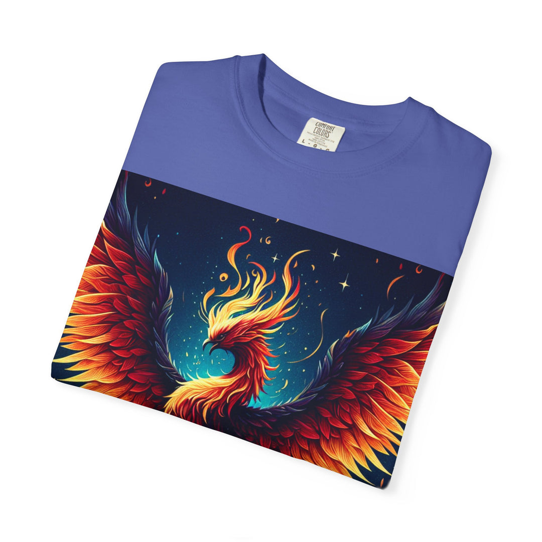 Phoenix Fire Unisex T-Shirt - Artistic Flame Design, Graphic Tee, Trendy Apparel, Gift for Art Lovers, Summer Fashion