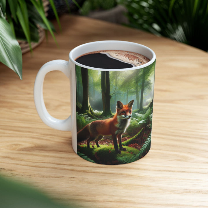 Fox Forest Ceramic Mug - Nature Lover Gift (11oz & 15oz)