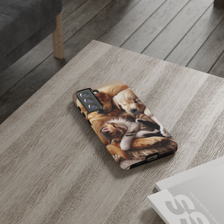 Cute Pets Phone Case - Adorable Dog and Cat Design for Animal Lovers