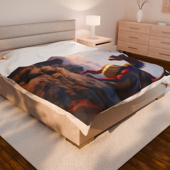 Velveteen Plush Blanket, dragon