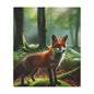 Forest Fox Minky Blanket - Comforting Wildlife Fleece Throw for Cozy Evenings