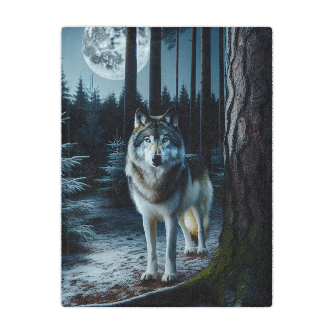 Wolf Forest Minky Blanket | Cozy Throw Blanket, Home Decor, Gift for Animal Lovers, Winter Warmth, Nature Blanket