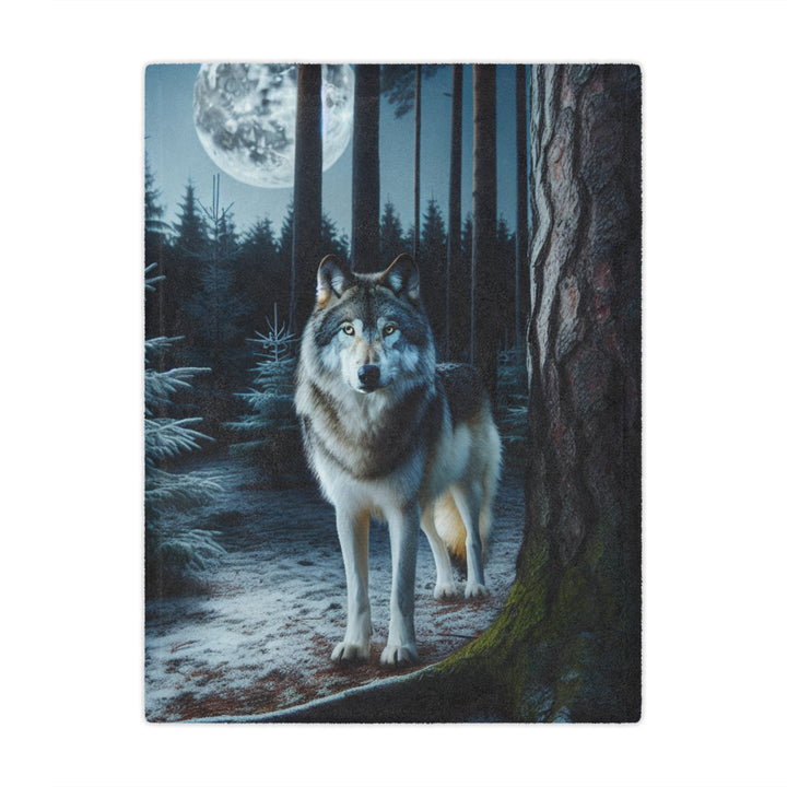 Wolf Forest Minky Blanket | Cozy Throw Blanket, Home Decor, Gift for Animal Lovers, Winter Warmth, Nature Blanket