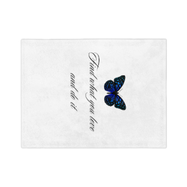 Inspirational Butterfly Microfiber Blanket – Cozy Velveteen Throw for Home Decor and Gifts