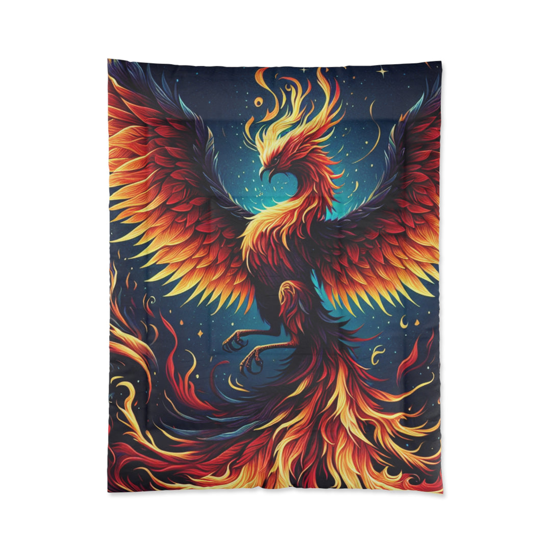 Phoenix Fire Comforter - Cozy Bedding for Fantasy Lovers, Bohemian Decor, Gift for Home, Vibrant Bedroom Accent, Gorgeous Throw Blanket