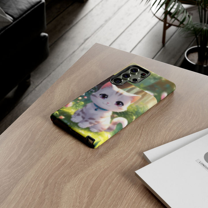 Cute Ai Cat Phone Case - Tough Protection with Floral Design for Cat Lovers