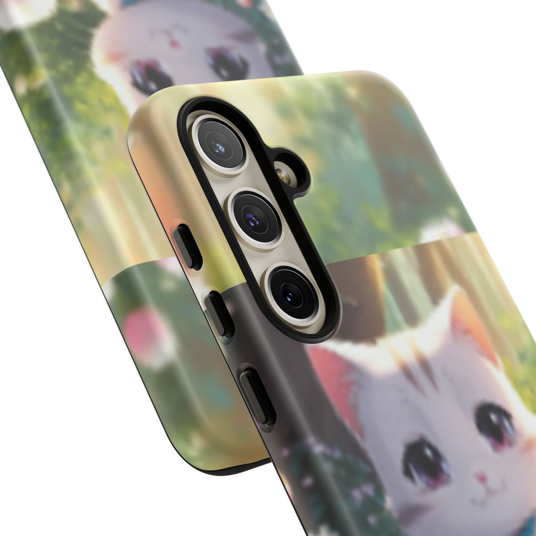 Cute Ai Cat Phone Case - Tough Protection with Floral Design for Cat Lovers