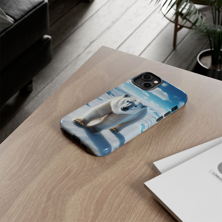 Polar Bear Tough Phone Case - Durable Protector with Arctic Design