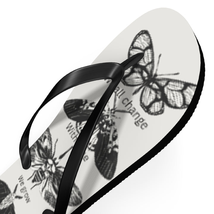 Inspirational Butterfly Flip Flops - Embrace Change and Growth