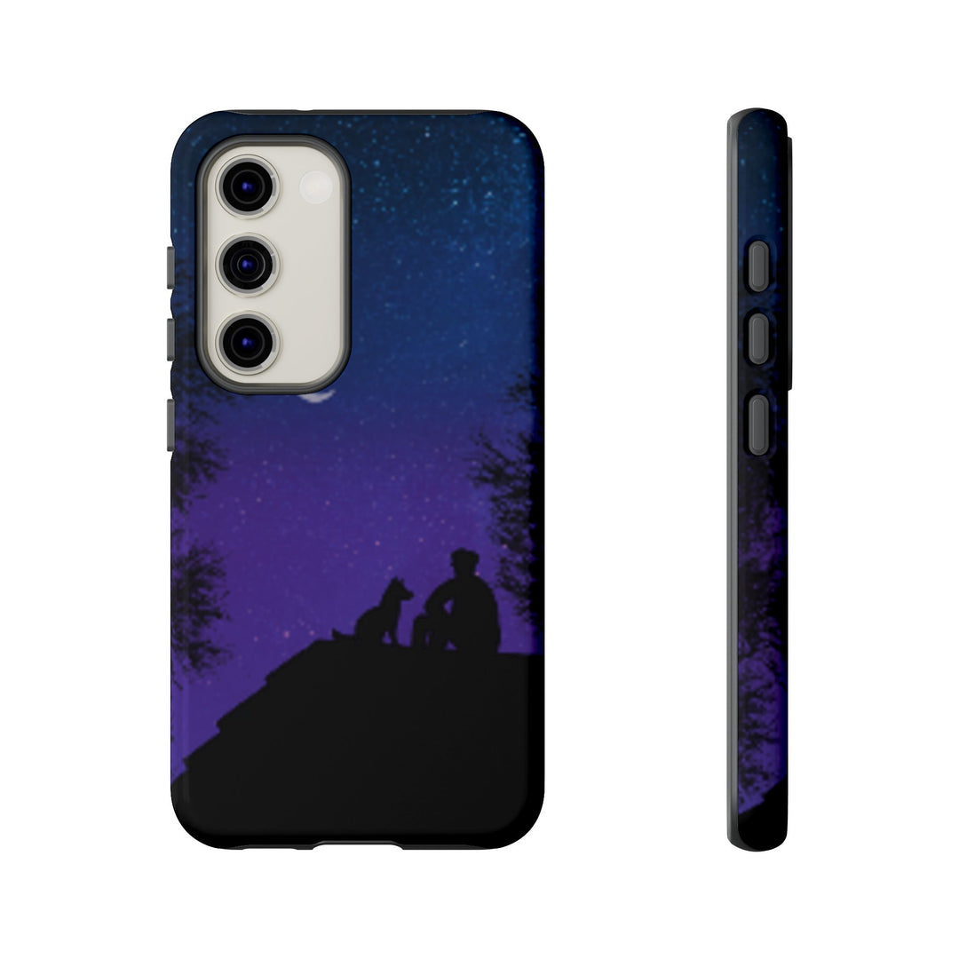 Starry Night Phone Case for Dog Lovers