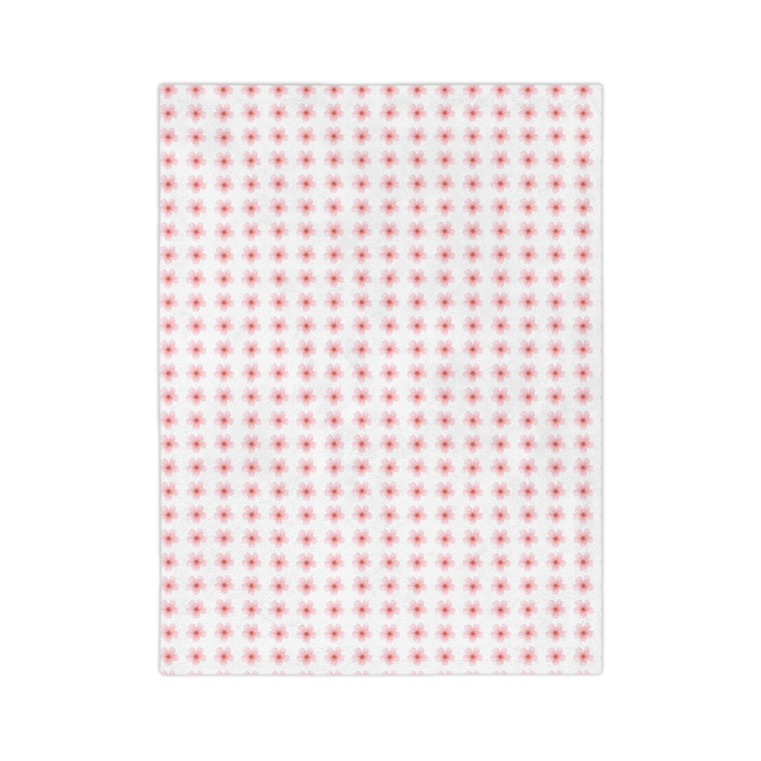 Cozy Velveteen Microfiber Blanket with Floral Design - Perfect for Home Decor and Gift Giving