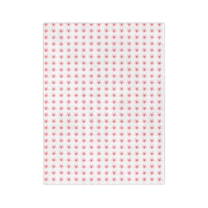 Cozy Velveteen Microfiber Blanket with Floral Design - Perfect for Home Decor and Gift Giving
