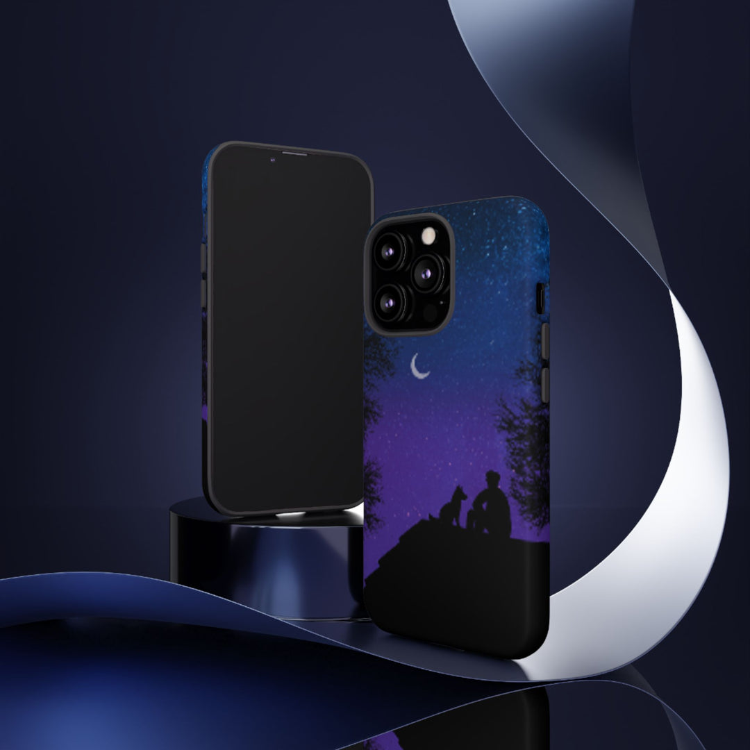 Starry Night Phone Case for Dog Lovers