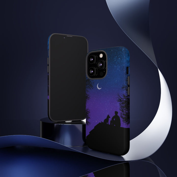 Starry Night Phone Case for Dog Lovers