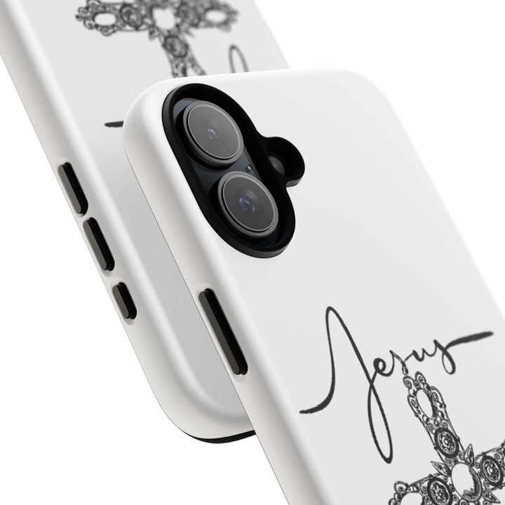 Stylish Tough Case with Jesus Design - Faith-Inspired Phone Cover, Christian Gift, Custom Phone Accessory, Unique Cell Phone Case