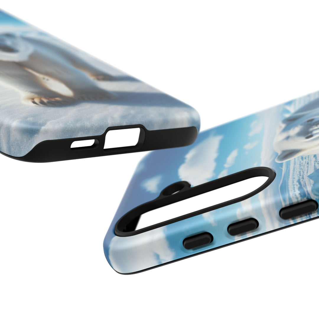 Polar Bear Tough Phone Case - Durable Protector with Arctic Design