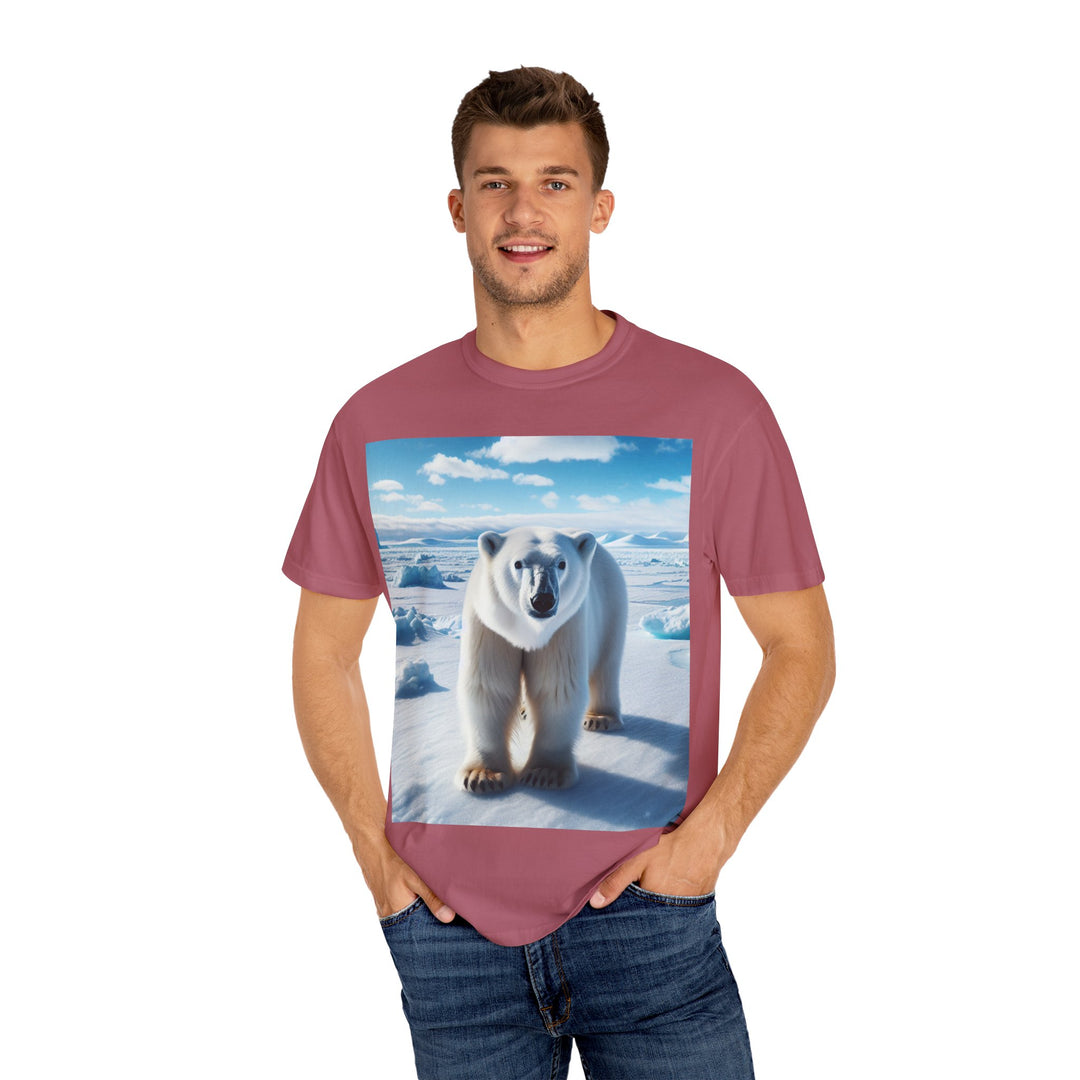 Polar Bear Graphic Unisex Garment-Dyed T-Shirt
