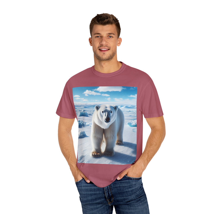 Polar Bear Graphic Unisex Garment-Dyed T-Shirt