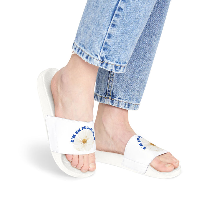 Floral Women's Slide Sandals - "In Full Bloom"