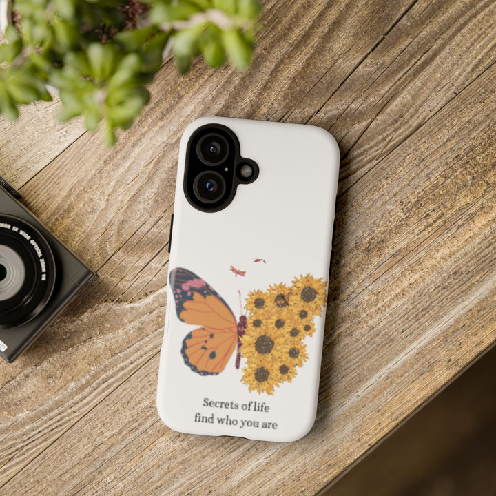 Butterfly & Sunflower Phone Case - "Secrets of Life" Design