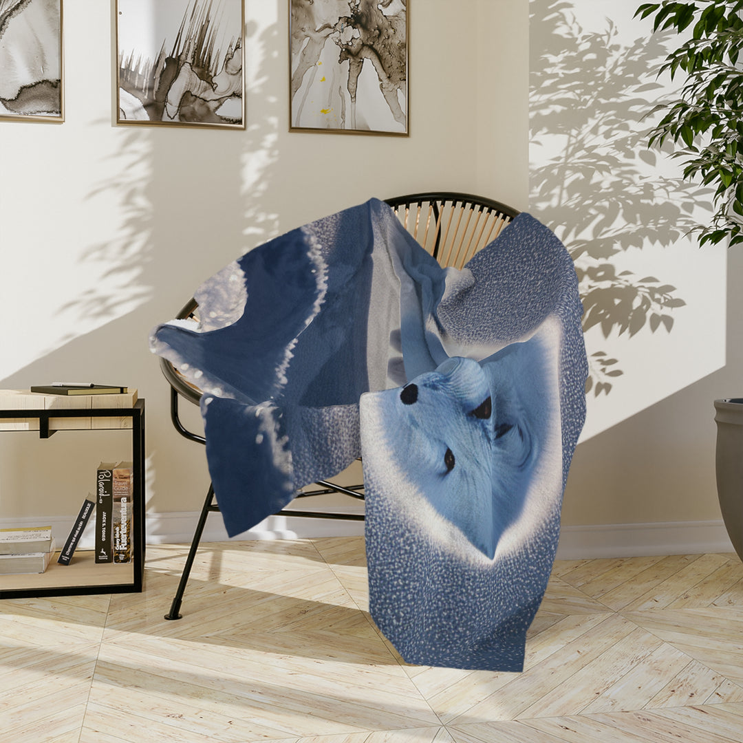 artic fox Velveteen Microfiber Blanket