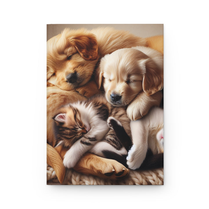 Cute Pets Hardcover Journal - Adorable Dog and Cat Design