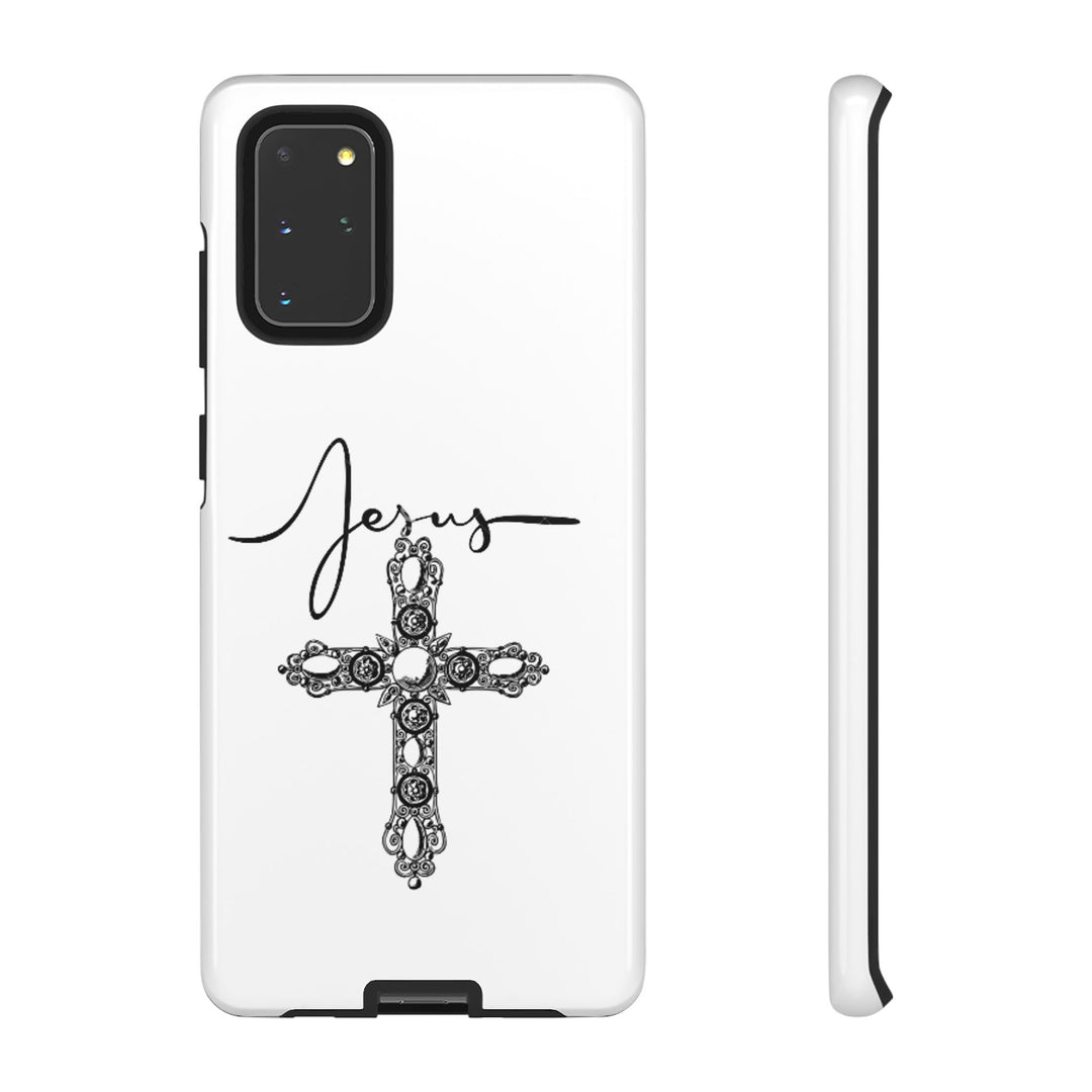 Stylish Tough Case with Jesus Design - Faith-Inspired Phone Cover, Christian Gift, Custom Phone Accessory, Unique Cell Phone Case