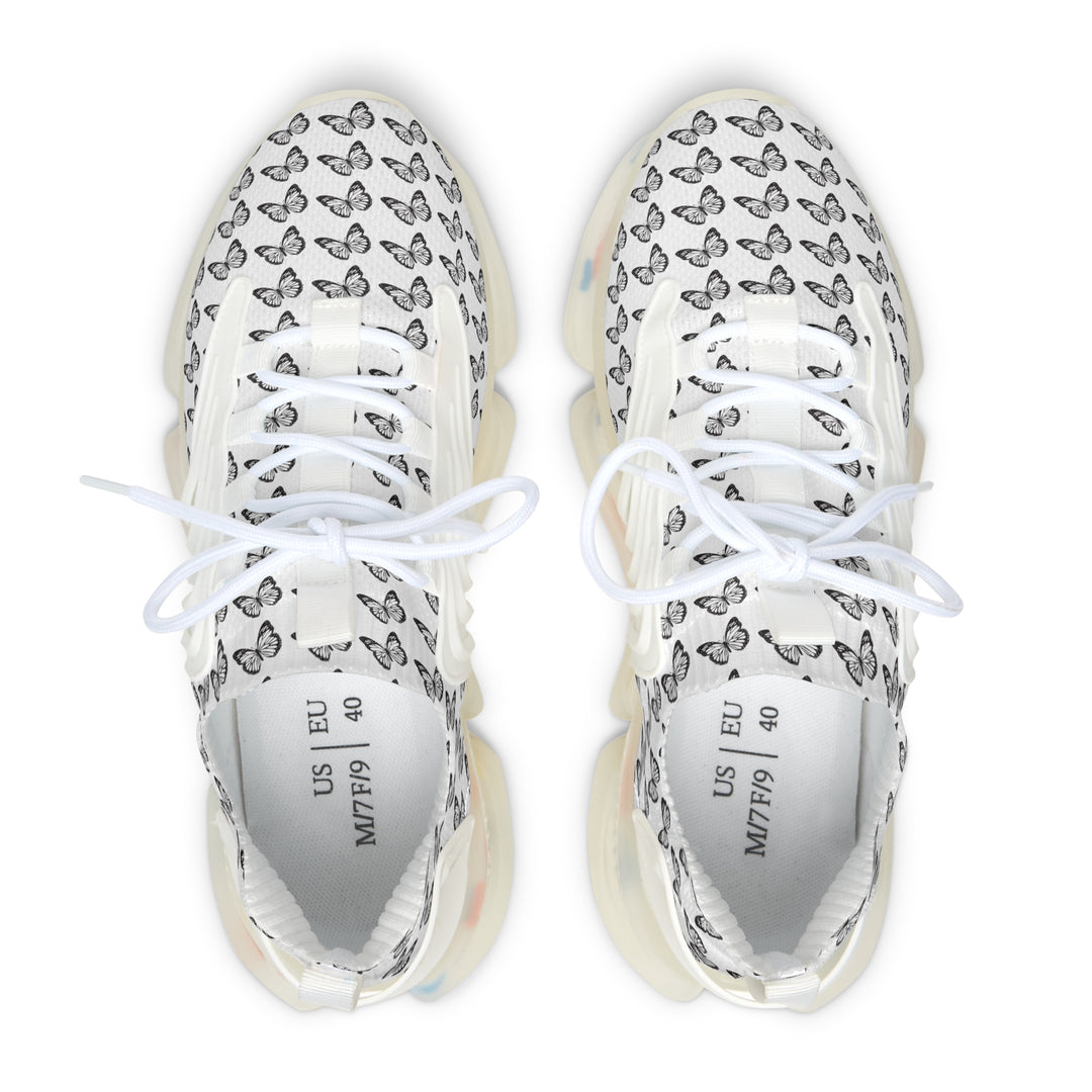 Butterfly Pattern Women's Mesh Sneakers - Lightweight and Stylish Athletic Shoes
