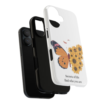 Butterfly & Sunflower Phone Case - "Secrets of Life" Design
