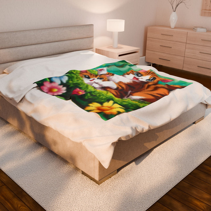 Plush Blanket - AI Cat Design