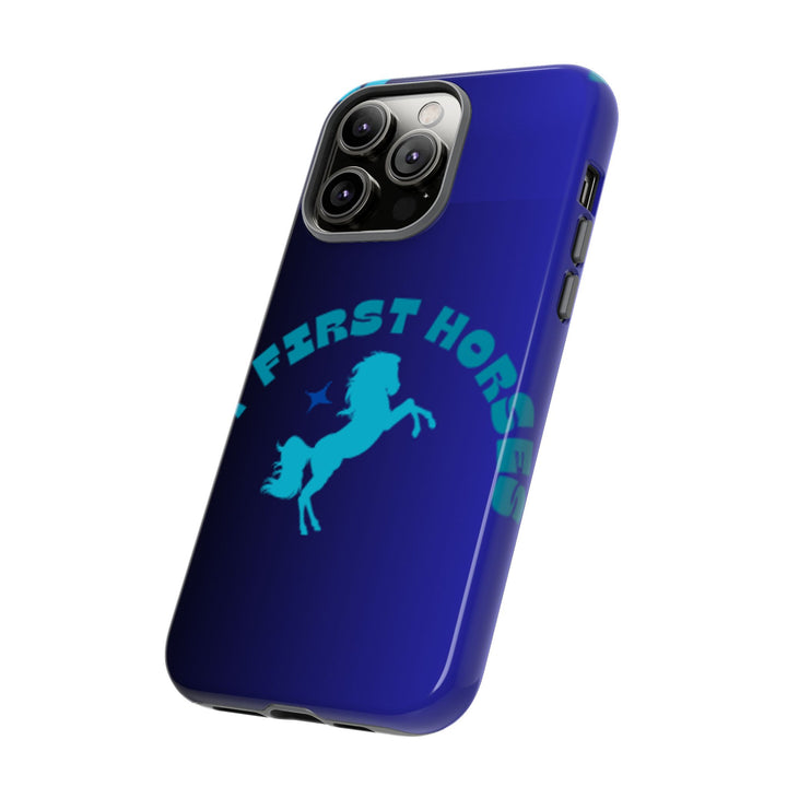 But First Horses Phone Case – Durable Tough Case for Horse Lovers