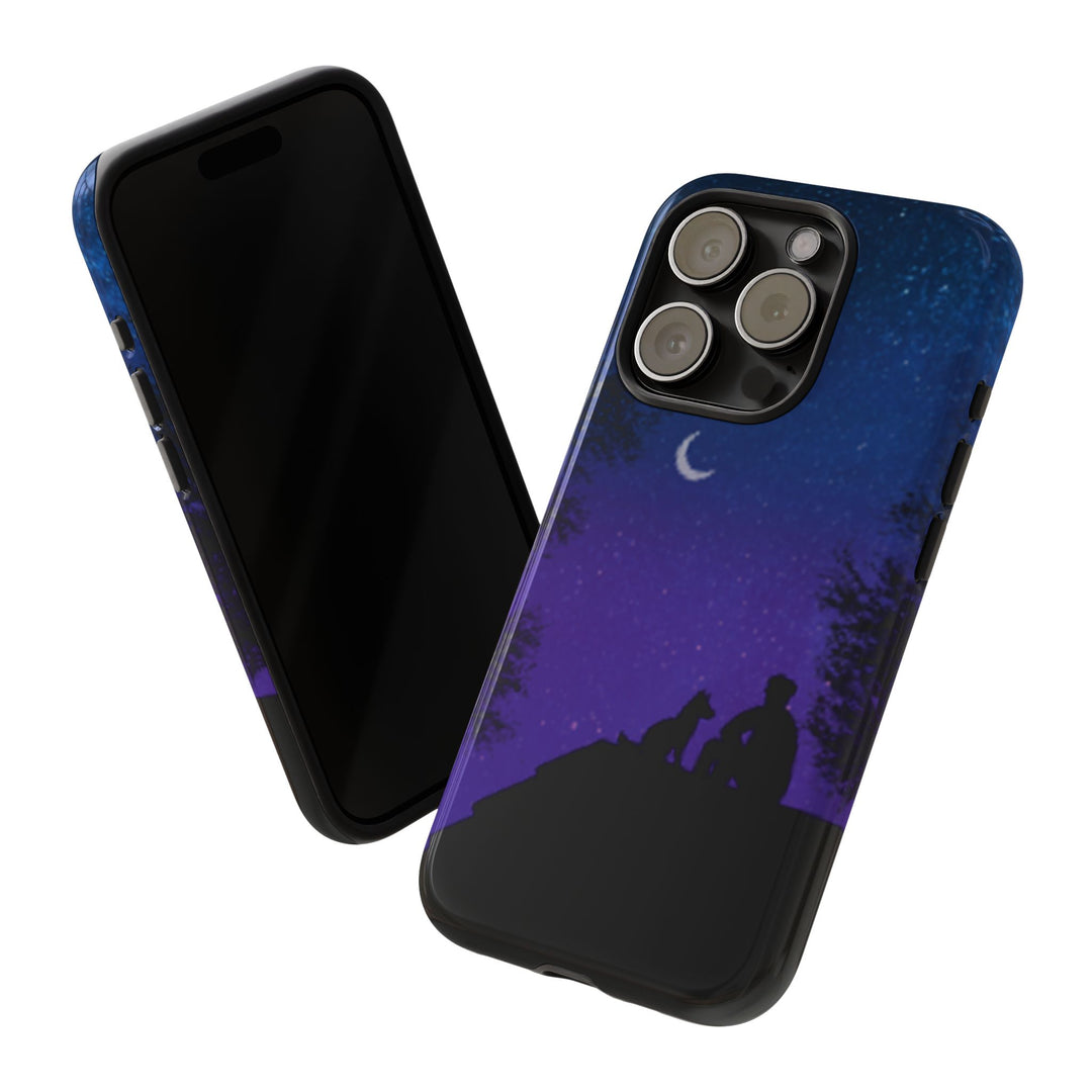 Starry Night Phone Case for Dog Lovers