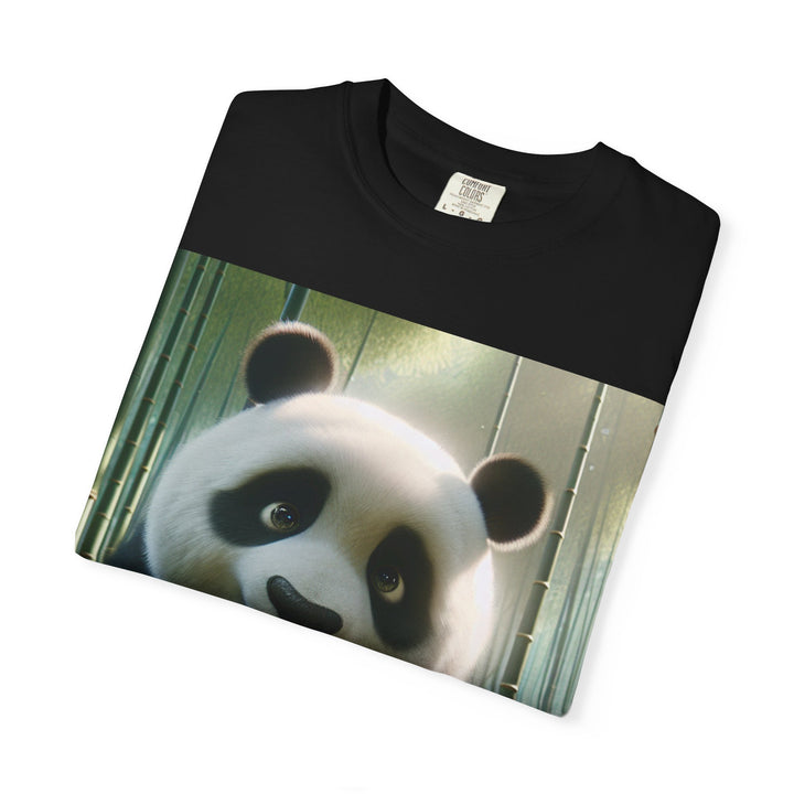 Cute Panda Unisex Garment-Dyed T-Shirt | Casual Animal Lover Tee