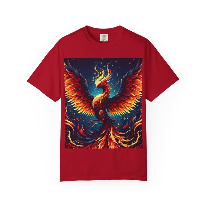 Phoenix Fire Unisex T-Shirt - Artistic Flame Design, Graphic Tee, Trendy Apparel, Gift for Art Lovers, Summer Fashion