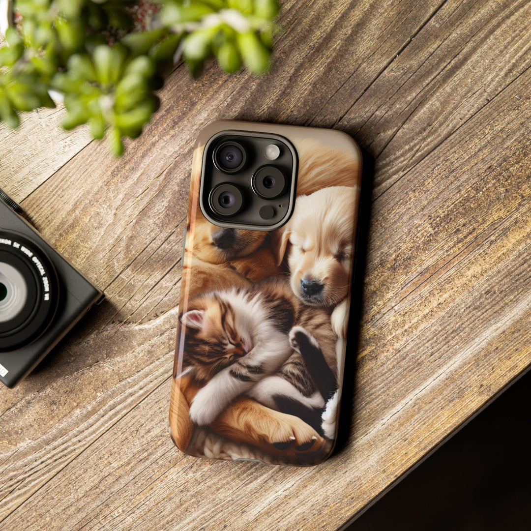 Cute Pets Phone Case - Adorable Dog and Cat Design for Animal Lovers