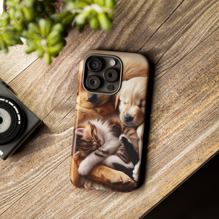 Cute Pets Phone Case - Adorable Dog and Cat Design for Animal Lovers
