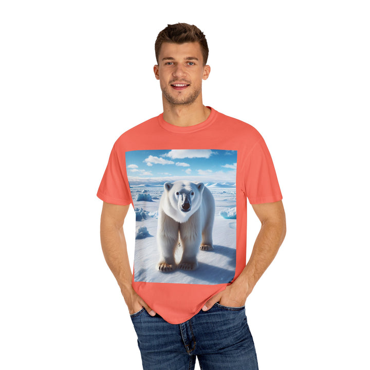 Polar Bear Graphic Unisex Garment-Dyed T-Shirt
