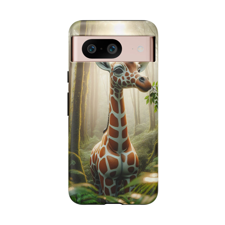 Giraffe Tough Phone Case - Cute Animal Design for Nature Lovers