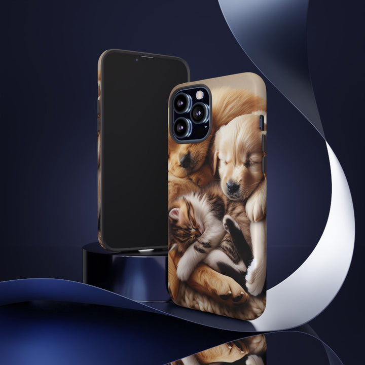 Cute Pets Phone Case - Adorable Dog and Cat Design for Animal Lovers