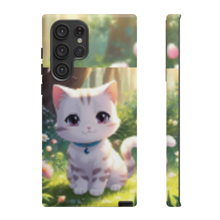 Cute Ai Cat Phone Case - Tough Protection with Floral Design for Cat Lovers