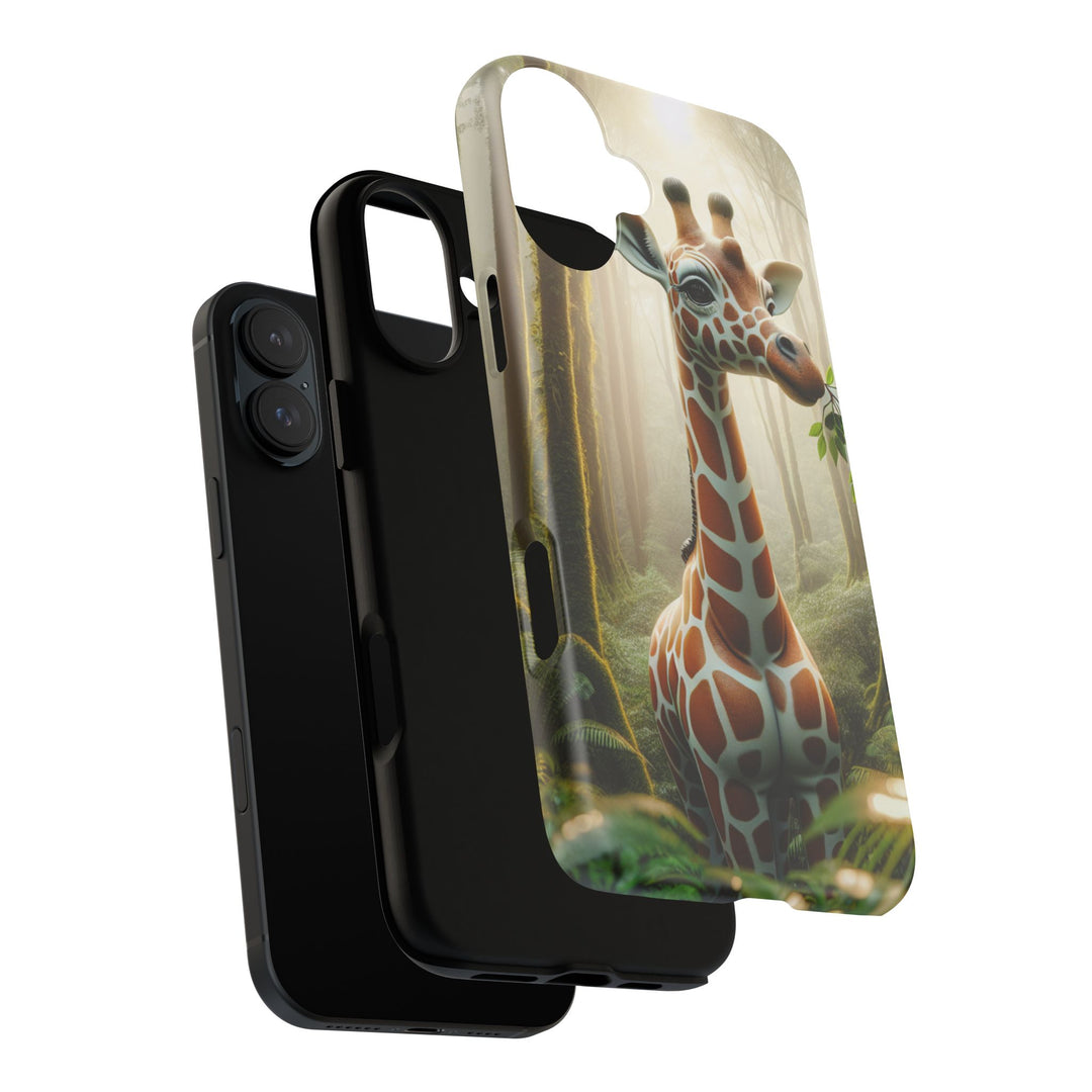Giraffe Tough Phone Case - Cute Animal Design for Nature Lovers