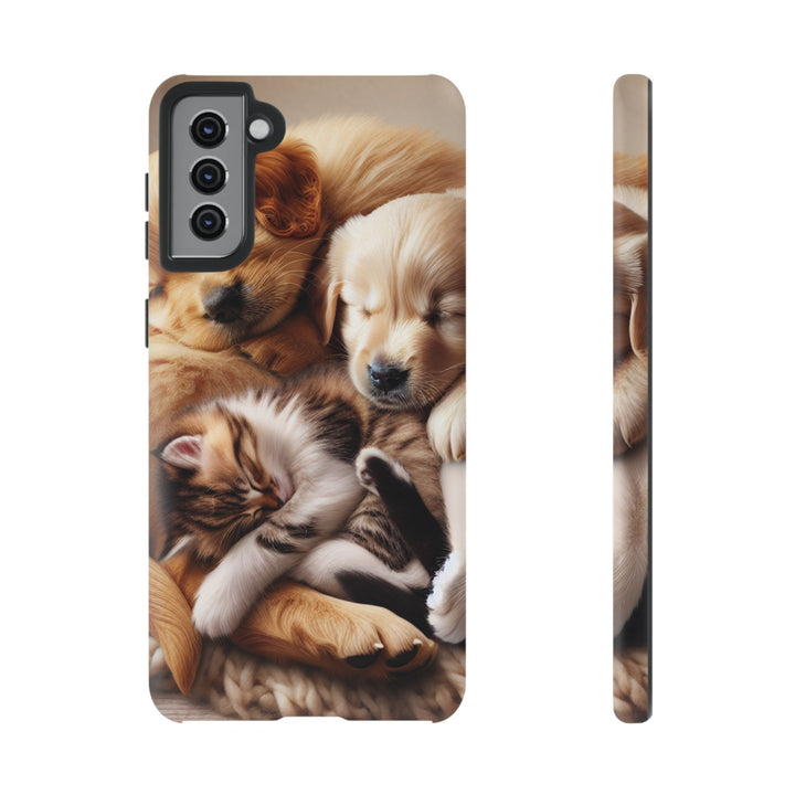 Cute Pets Phone Case - Adorable Dog and Cat Design for Animal Lovers