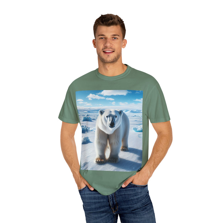 Polar Bear Graphic Unisex Garment-Dyed T-Shirt