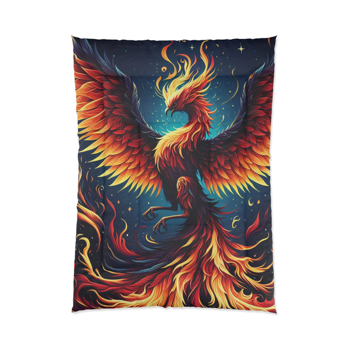 Phoenix Fire Comforter - Cozy Bedding for Fantasy Lovers, Bohemian Decor, Gift for Home, Vibrant Bedroom Accent, Gorgeous Throw Blanket