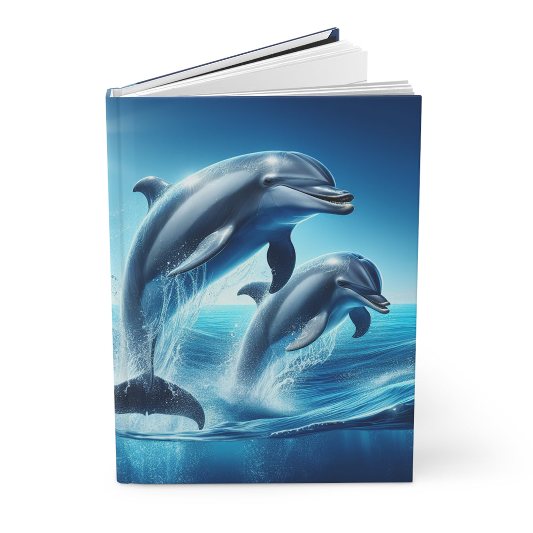 Dolphin Sea Life Hardcover Journal - Perfect Gift for Ocean Lovers
