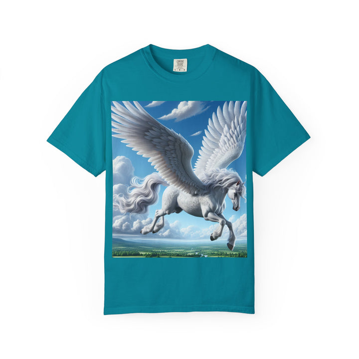 Mythical Pegasus Unisex Garment-Dyed T-shirt | Dreamy Fantasy Art Tee