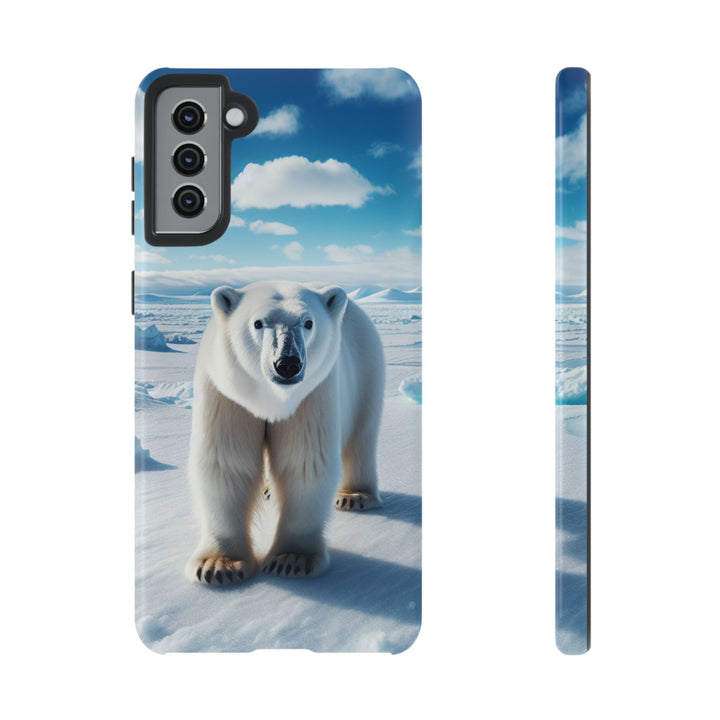 Polar Bear Tough Phone Case - Durable Protector with Arctic Design
