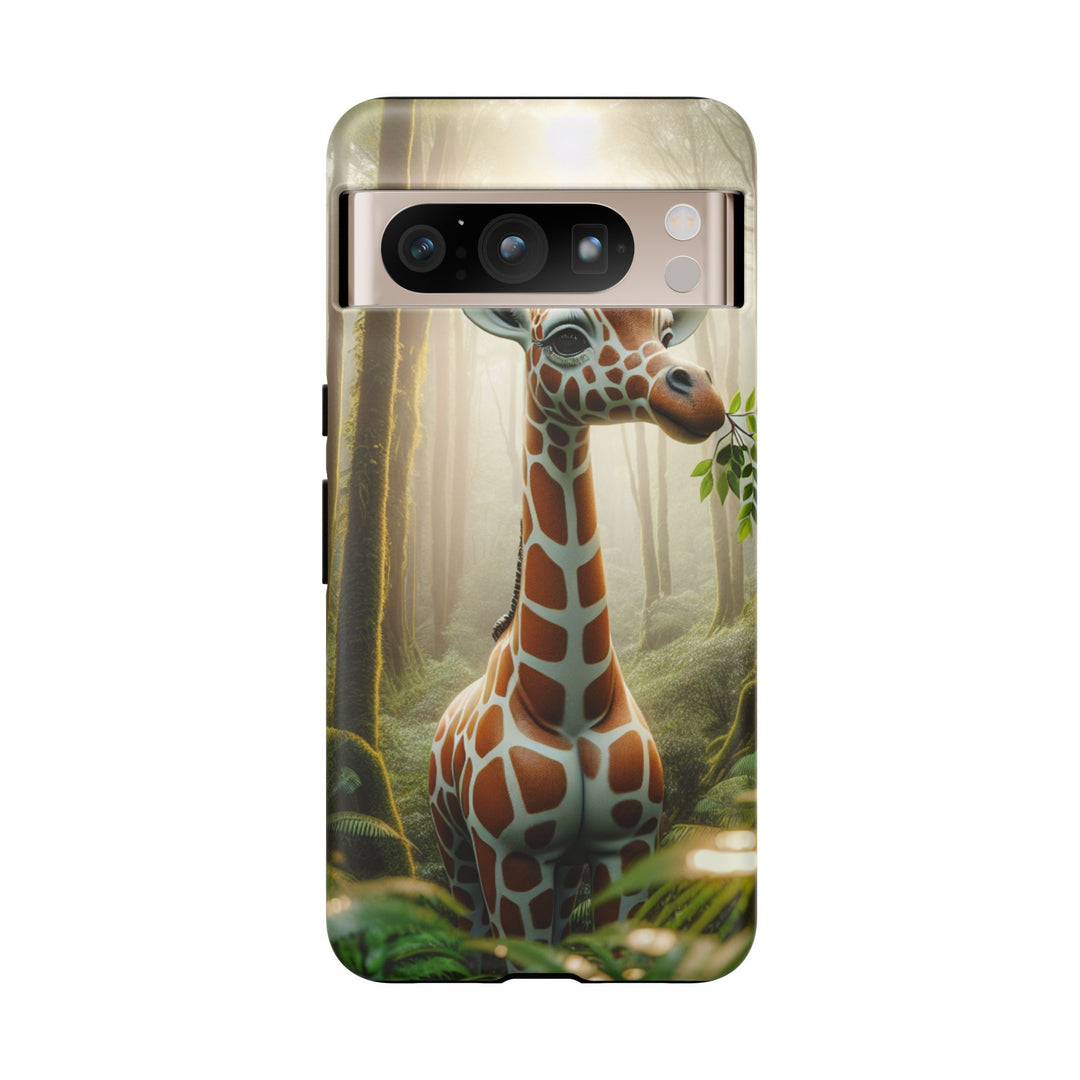 Giraffe Tough Phone Case - Cute Animal Design for Nature Lovers