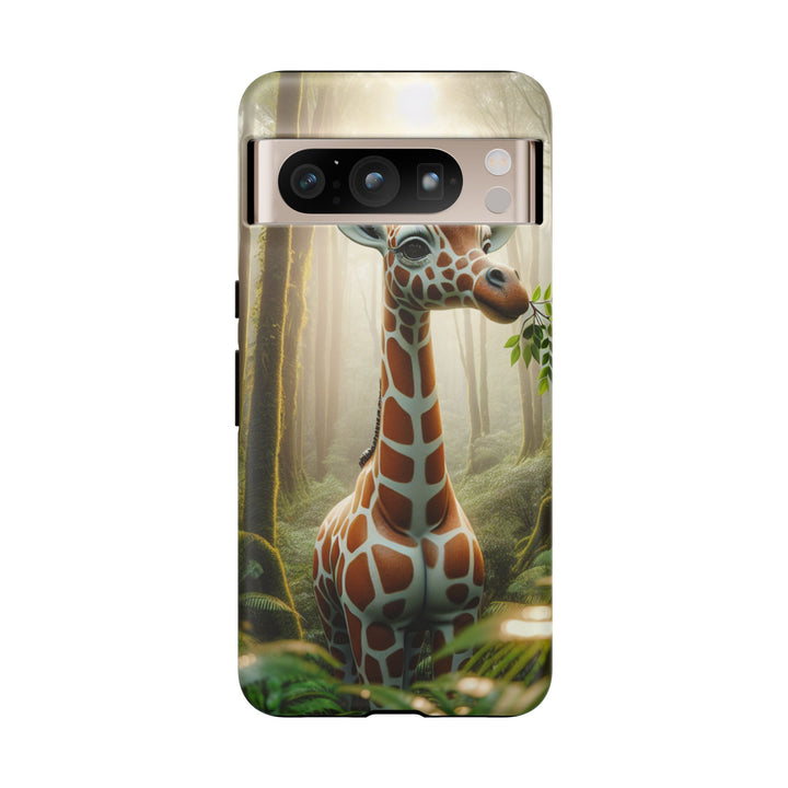 Giraffe Tough Phone Case - Cute Animal Design for Nature Lovers